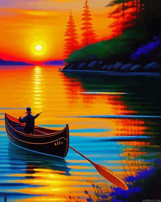 Aesthetic sunset time painting by numbers.jpeg
