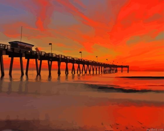 Aesthetic sunset venice florida pier painting by numbers.jpeg