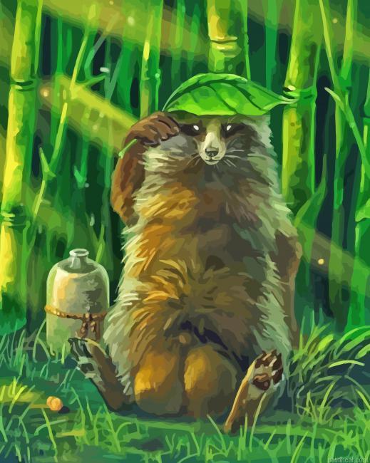 Aesthetic tanuki painting by numbers.jpeg