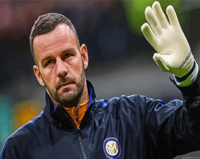 Aesthetic the slovenian goalkeeper samir handanovic painting by numbers.jpeg
