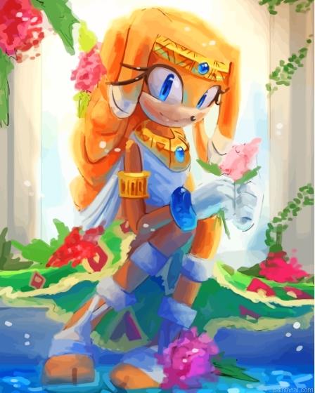 Aesthetic tikal sonic art painting by numbers.jpeg