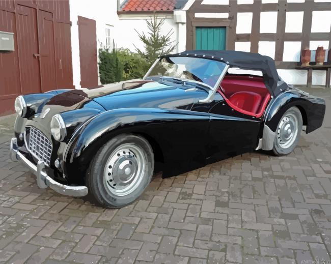 Aesthetic tr3 car painting by numbers.jpeg