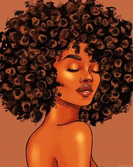Afro black woman painting by numbers.jpeg