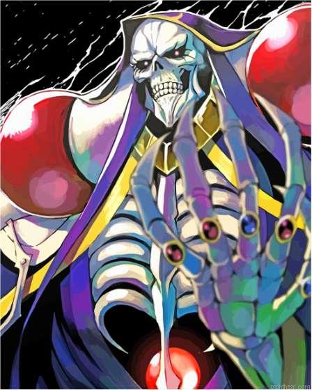 Ainz ooal gown momongo painting by numbers.jpeg