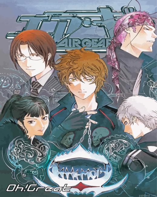 Air gear manga poster painting by numbers.jpeg