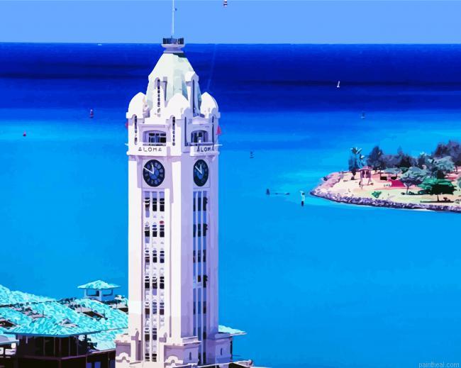 Aloha tower lighthouse painting by numbers.jpeg
