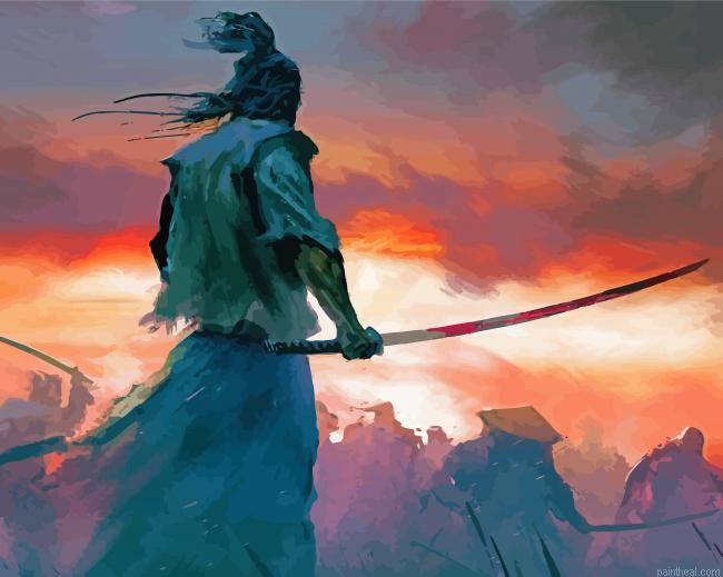 Alone samurai warrior painting by numbers.jpeg