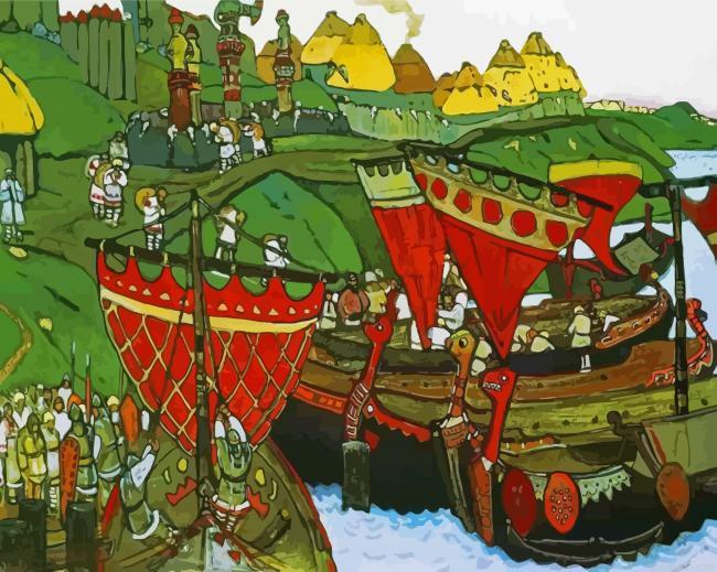 Ancient russians at dnieper by nicholas roerich painting by numbers.jpeg