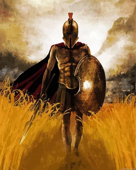 Ancient warrior art painting by numbers.jpeg
