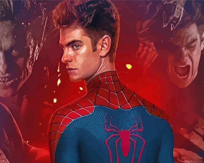 Andrew garfield spider man superhero painting by numbers.jpeg