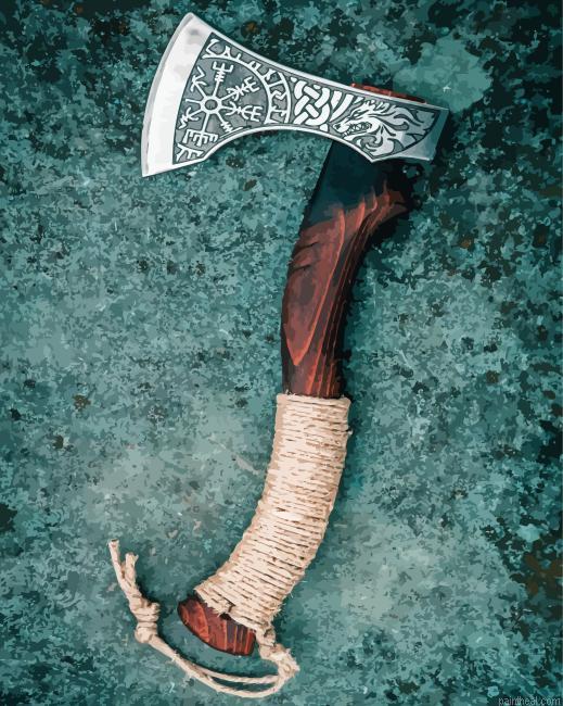 Antique hache viking painting by numbers.jpeg