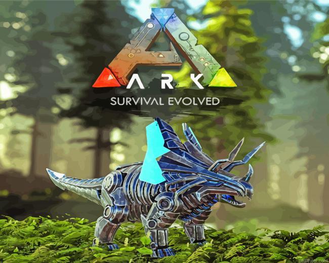 Ark survival evolved game poster painting by numbers.jpeg