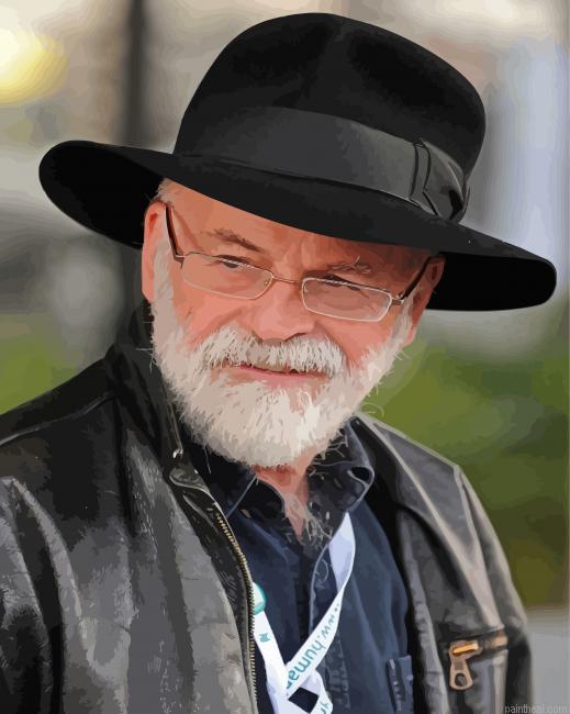 Artist and author terry pratchett painting by numbers.jpeg