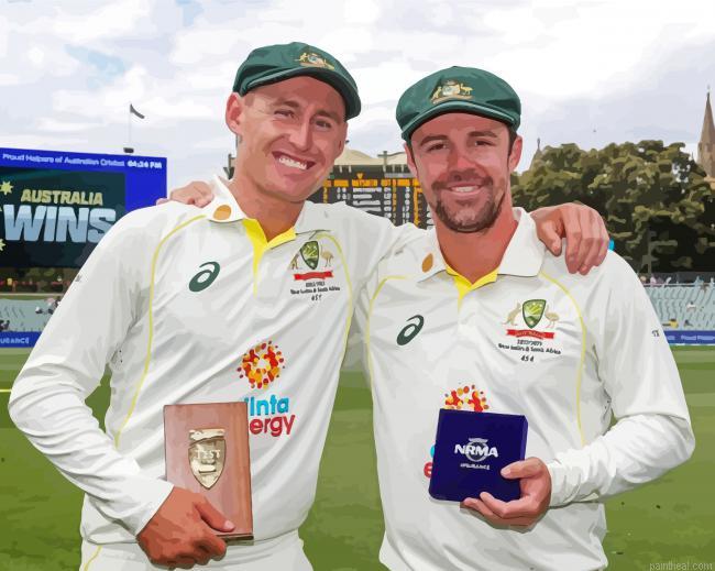 Australian cricket players painting by numbers.jpeg