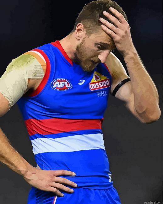 Australian rules football player marcus bontempelli painting by numbers.jpeg