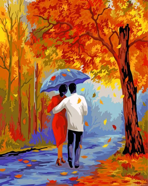 Autumn couple under umbrella painting by numbers.jpeg