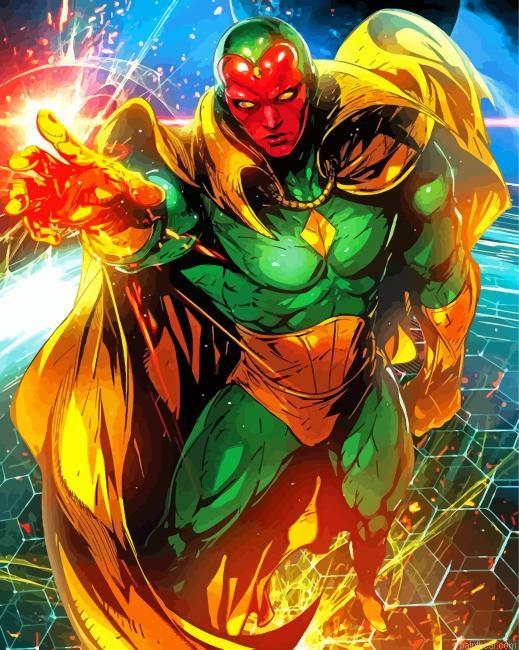 Avengers vision superhero painting by numbers.jpeg