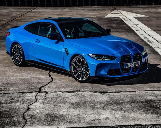 Bmw m4 blue car painting by numbers.jpeg