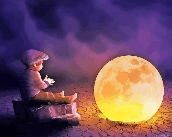 Baby boy with moon painting by numbers.jpeg