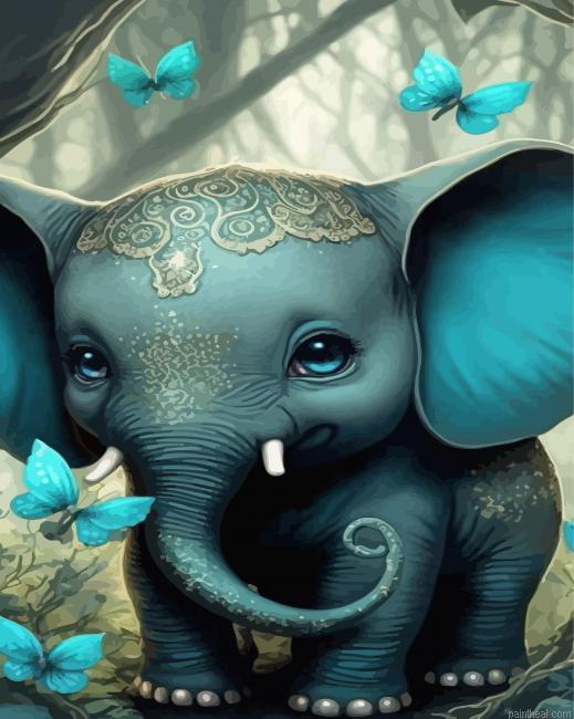 Baby elephant painting by numbers.jpeg
