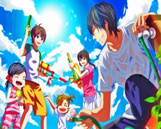 Barakamon characters art painting by numbers.jpeg
