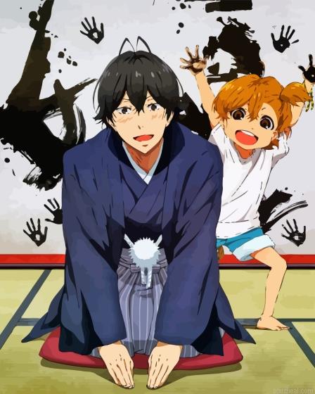 Barakamon characters painting by numbers.jpeg