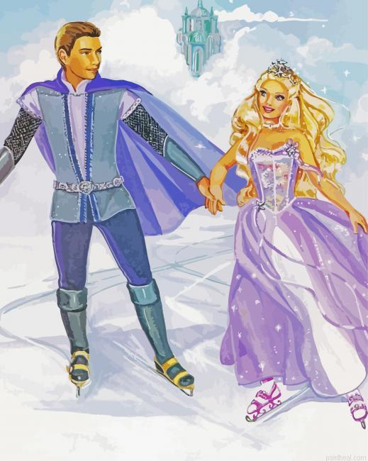 Barbie and prince icekating painting by numbers.jpeg