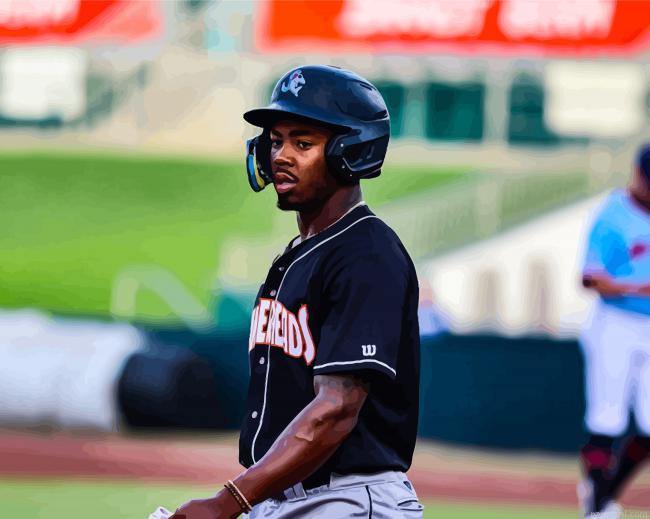 Baseball player kahlil watson painting by numbers.jpeg