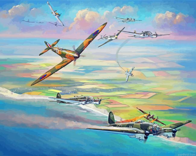Battle of britain military aircraft painting by numbers.jpeg