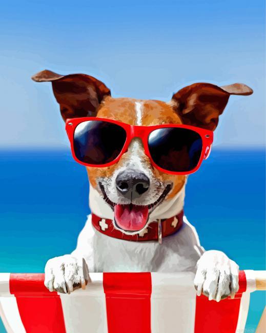 Beach dog painting by numbers.jpeg