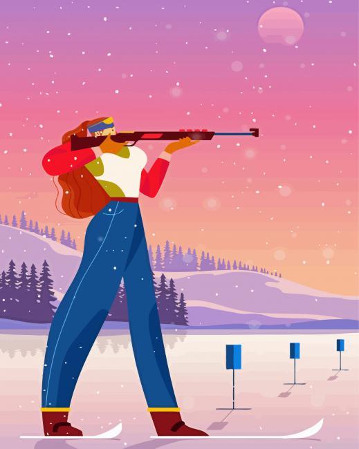 Biathlon woman shooting painting by numbers.jpeg