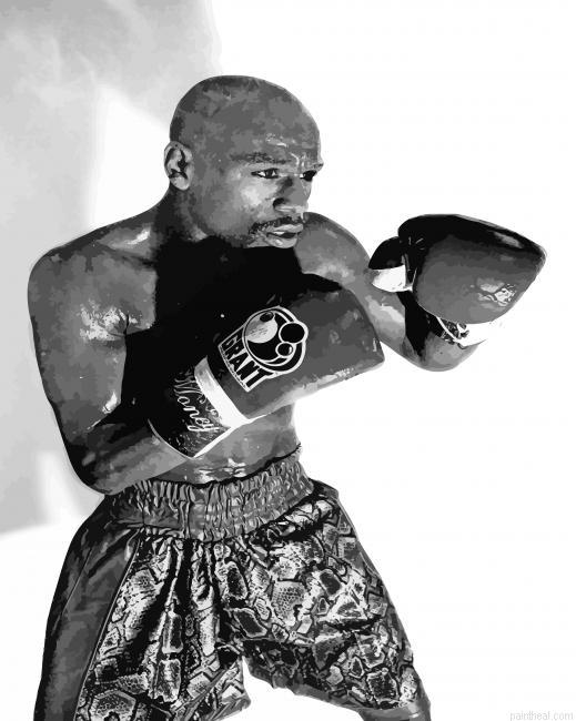 Black and white floyd mayweather painting by numbers.jpeg