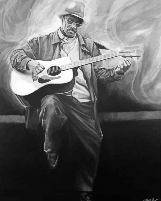 Black and white lonely musician painting by numbers.jpeg