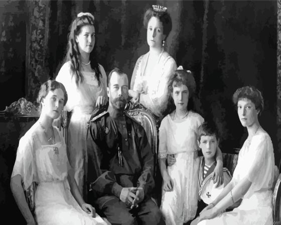 Black and white romanov family painting by numbers.jpeg