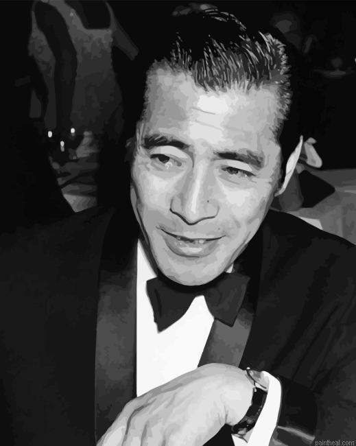 Black and white toshiro mifune painting by numbers.jpeg