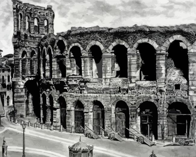 Black and white verona colosseum painting by numbers.jpeg