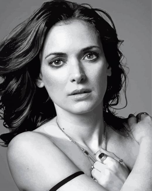 Black and white winona ryder painting by numbers.jpeg