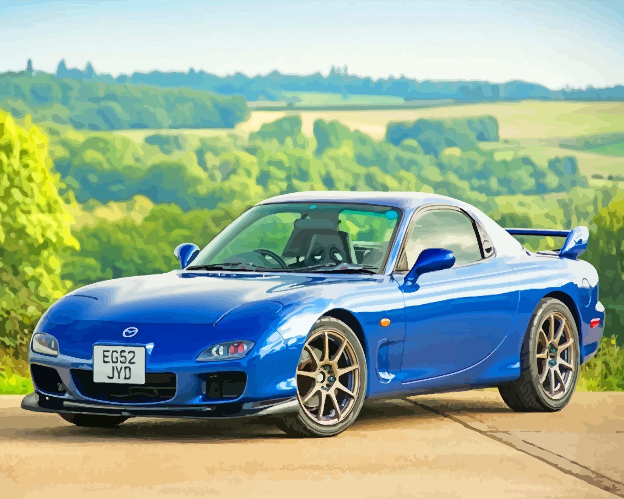 Blue mazda rx7 painting by numbers.jpeg