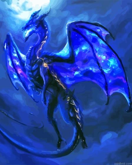 Blue mystical dragon painting by numbers.jpeg