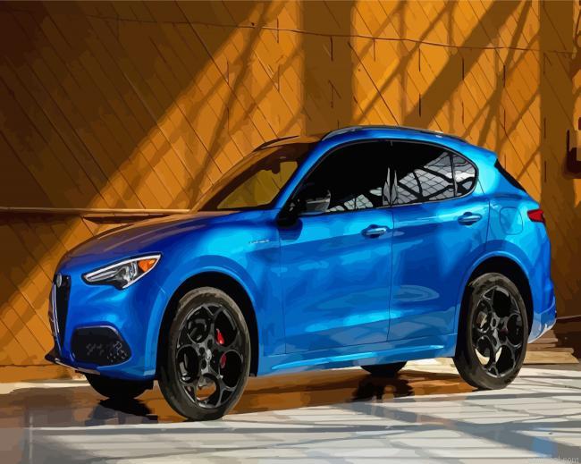 Blue stelvio alfa romeo car painting by numbers.jpeg