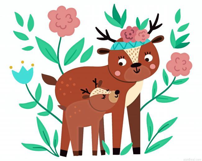 Boho deers painting by numbers.jpeg