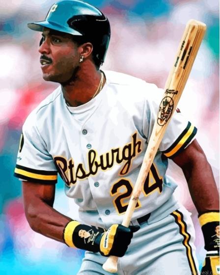 Bonds baseball player painting by numbers.jpeg