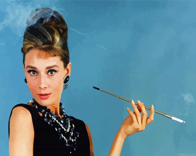 Breakfast at tiffanys movie painting by numbers.jpeg