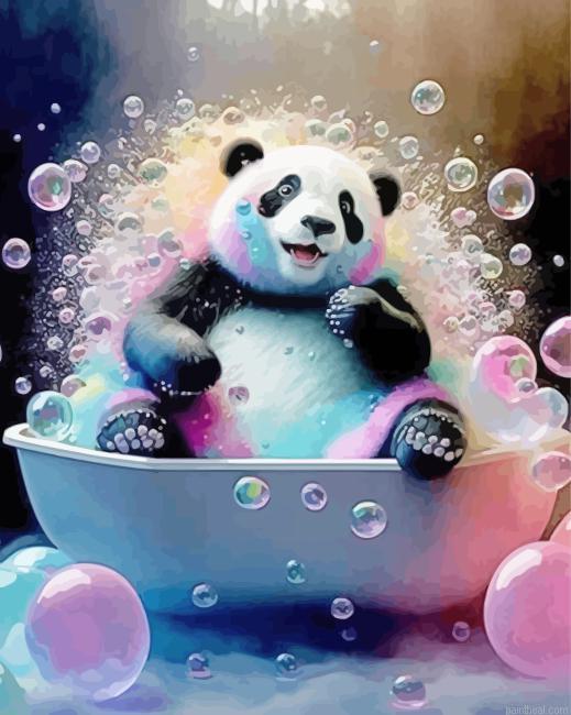 Bubble bath panda painting by numbers.jpeg