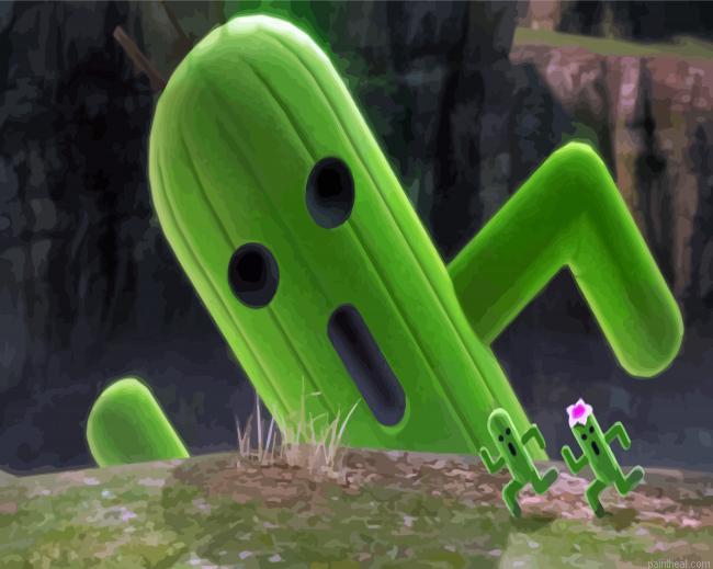 Cactuar final fantasy xv painting by numbers.jpeg