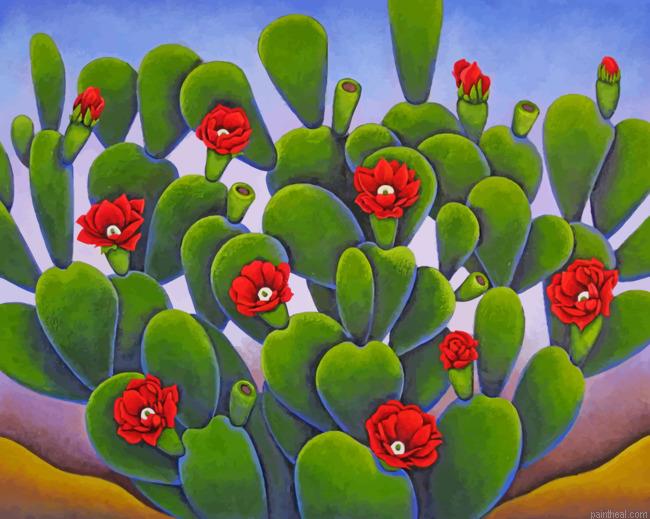 Cactus and roses painting by numbers.jpeg