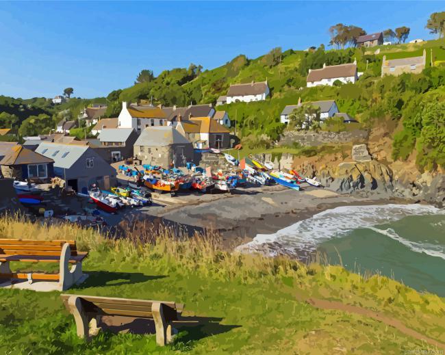 Cadgwith village in england painting by numbers.jpeg