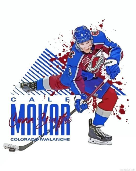 Cale makar player art painting by numbers.jpeg