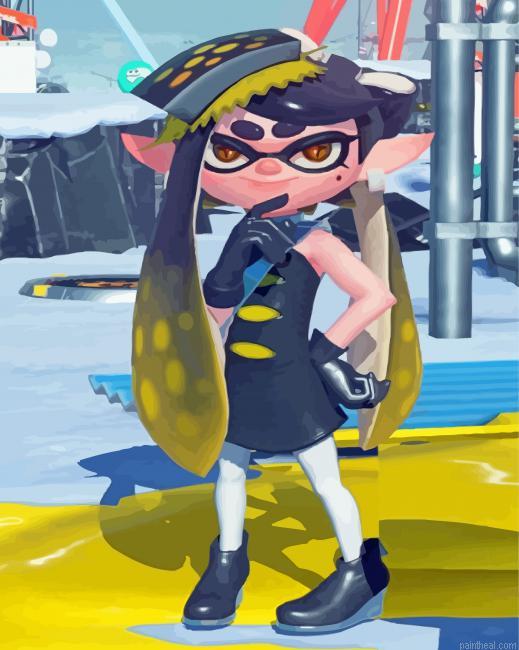 Callie splatoon 3 painting by numbers.jpeg