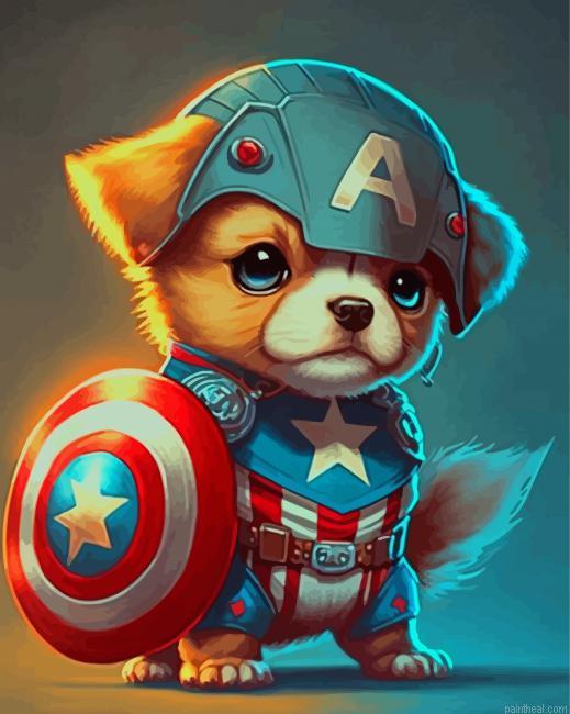 Captain america puppy painting by numbers.jpeg